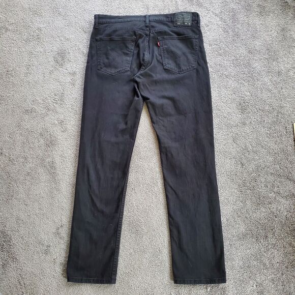 Levis 511 Jeans Mens 36x32 black Slim Straight Stretch Denim - Picture 1 of 14